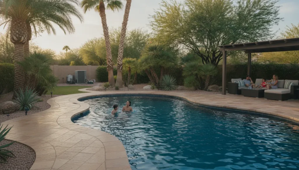 Pool automation system Arizona backyard with smart equipment control